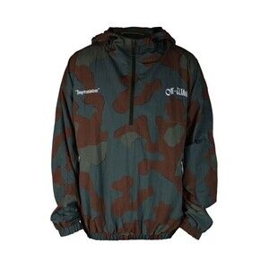 Off-White Military-Inspired Camouflage Sweatshirt With Graphic Design - NWT